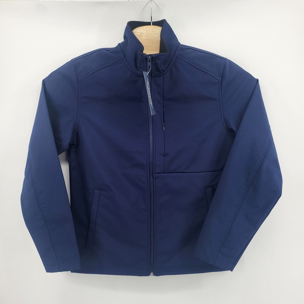 St John's Bay Mens Jacket Small Bold Navy Water Resistant Windproof NEW